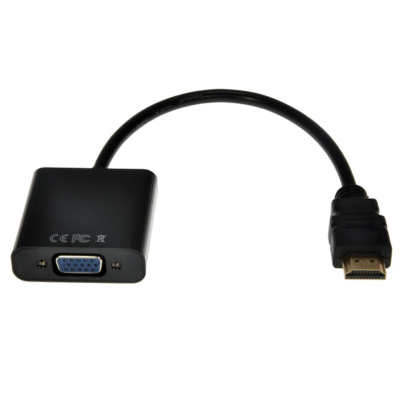 Kebidu 1080P HDMI к VGA кабель адаптер папа Famale конвертер RGB Женский цифровой для HDTV ПК