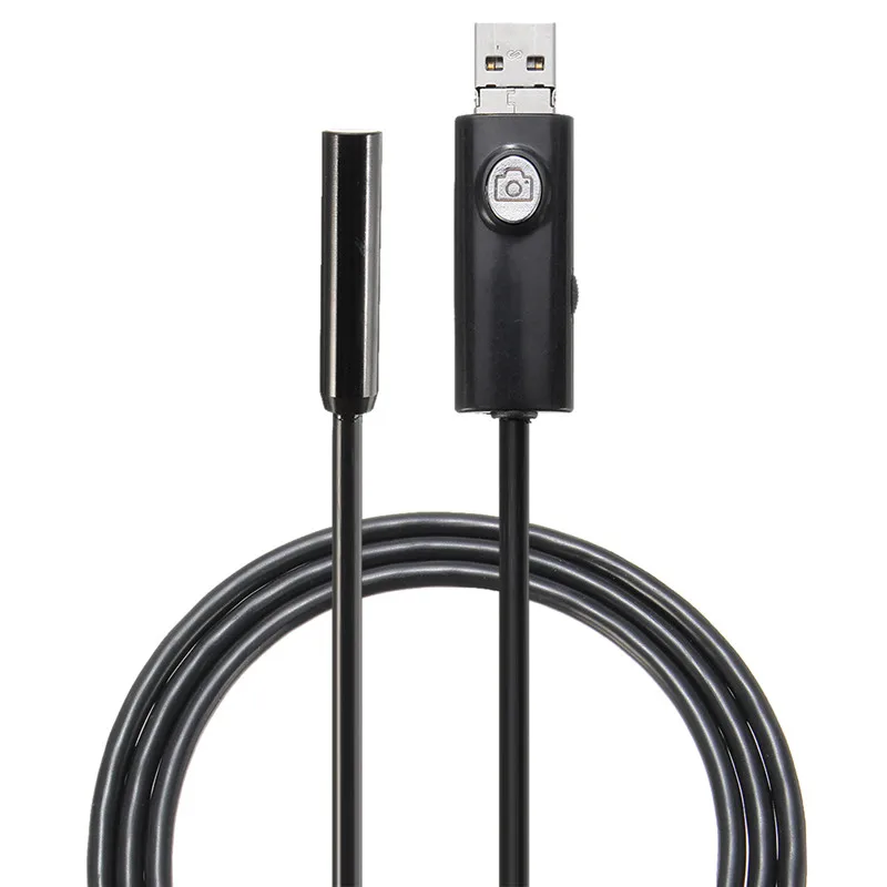 

5.5mm USB Endoscope 6LED IP67 Waterproof Borescope Inspection Camera For Android Smart Phone PC Laptop with 1m-5m Flexible Cable