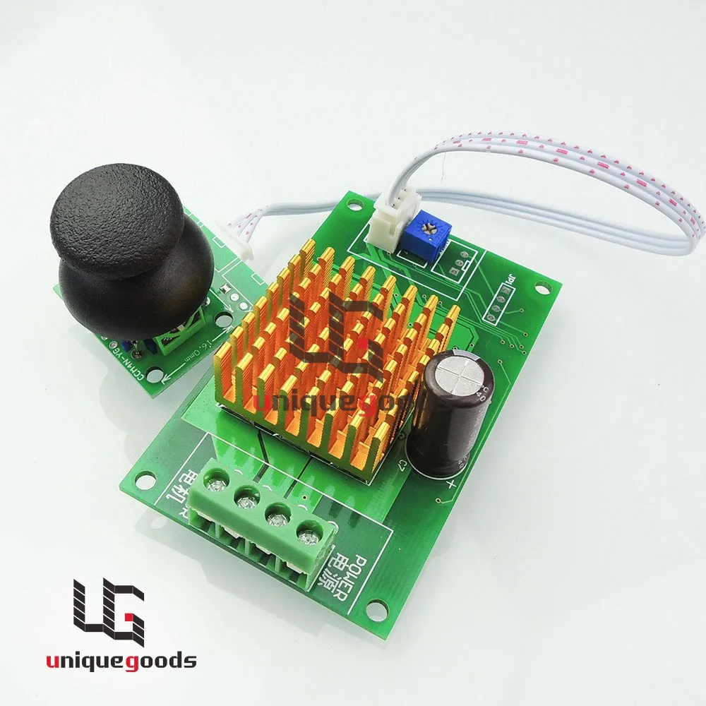 DC 12-30V 6A Motor Speed Controller Normal-Stop-Reverse Switch Joystick control With Overcurrent Protection