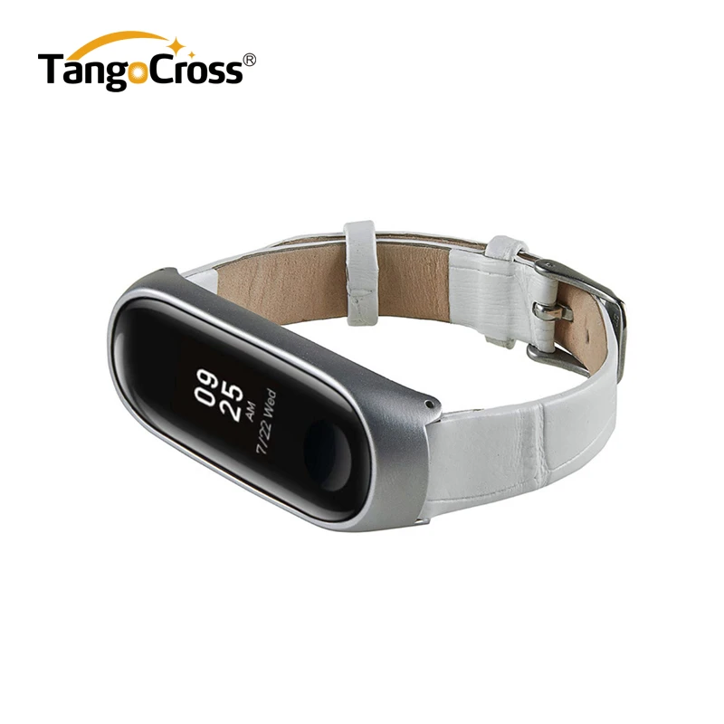 Metal Case Genuine Leather Wrist Strap For Xiaomi Mi Band 3 Strap Miband 3 Bracelet Smart Wristband of Mi Band 3 Correas 5 Color (23)