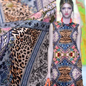 

140 cm wide silk stretch satin fabric digital inkjet drapes cheongsam dress silk stretch fabric wholesale silk cloth