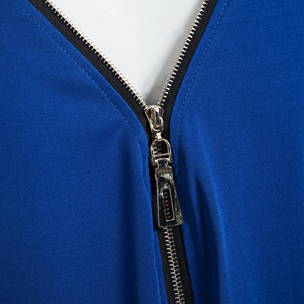 VESTLINDA Bodycon Sheath Dress Little Black Long Sleeve Party Dresses Women Back Full Zipper Robe Sexy Femme Pencil Tight Dress 45