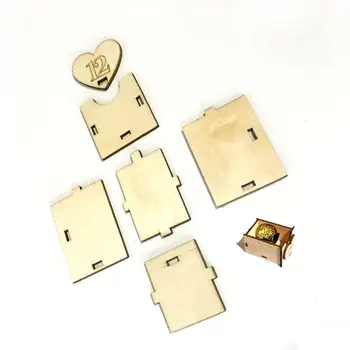 

Wooden Chocolate Cabinet DIY Drawer Countdown Calendar Wedding Party Supplies Decorations Ornament Gift