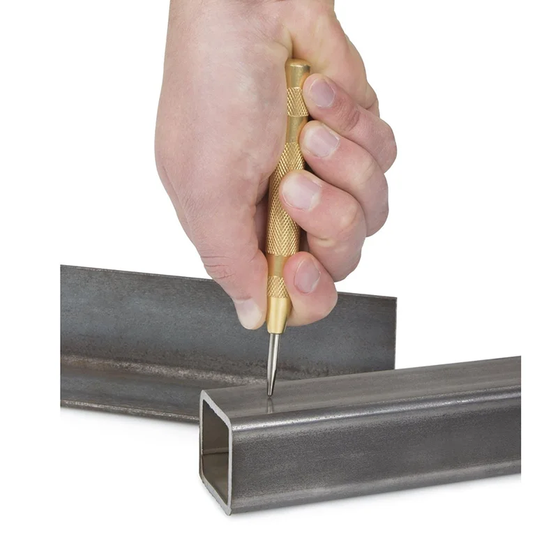 

Durable Automatic Center Pin Punch Spring Loaded Marking Starting Holes Tool Wood Press Dent Marker Woodwork Tool Drill Bit