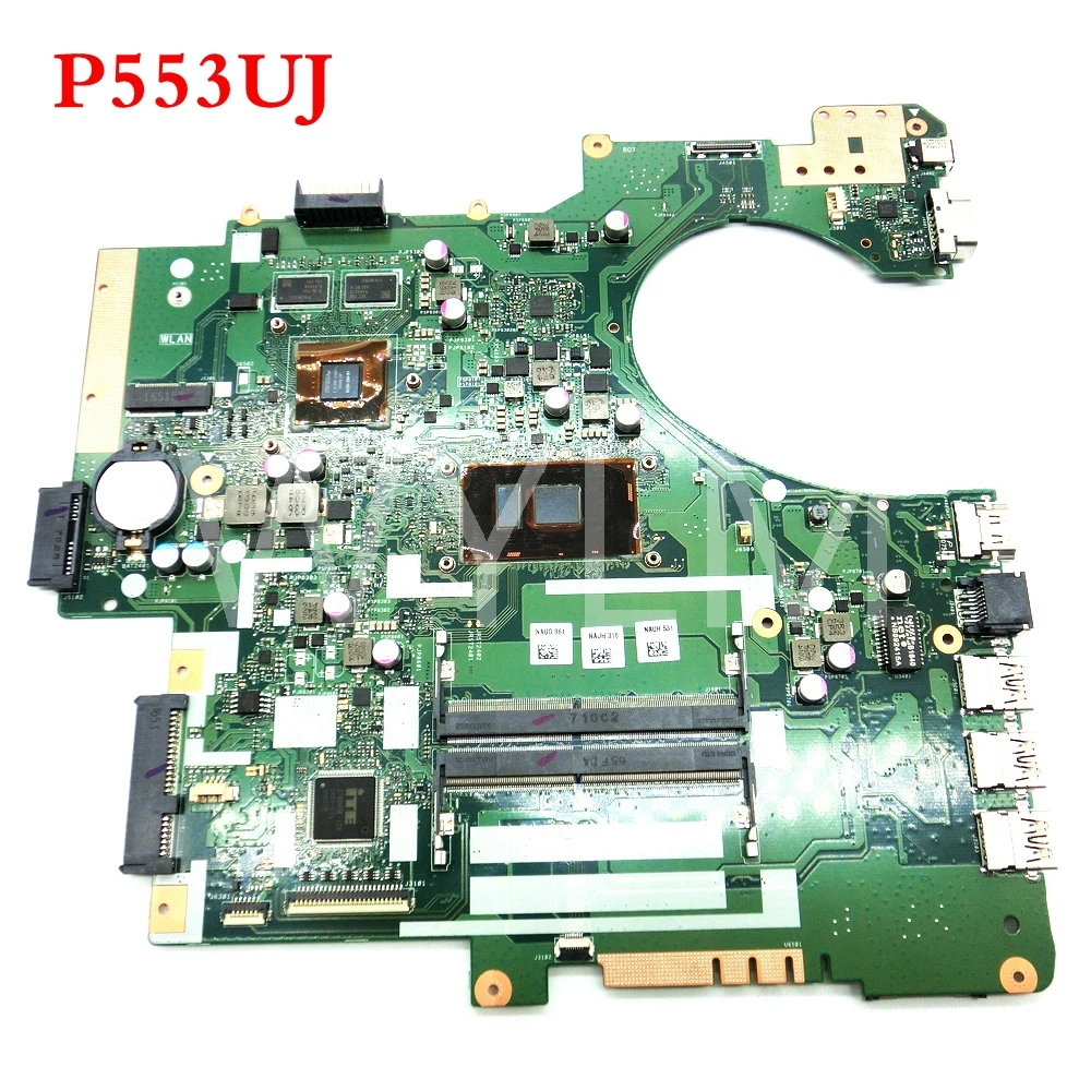 

P553UJ motherboard With I7 6500 CPU Geforce 920M 2GB mainboard REV2.0 For ASUS P553U P553UJ laptop motherboard Tested Working