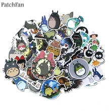 Patchfan 50 шт. Tonari no Totoro ПВХ водонепроницаемый мультфильм DIY Скрапбукинг альбом автомобильный багаж телефон ПК настенные наклейки для гитары A1386