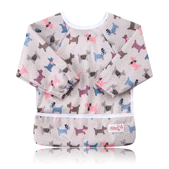 Ohbabyka Reusable Baby Long Sleeve Bib Unicorn Print Child Apron Baby Baberos Impermeables Bavoir Bebe Fille For Boys Girls Bibs Bibs Burp Cloths Aliexpress