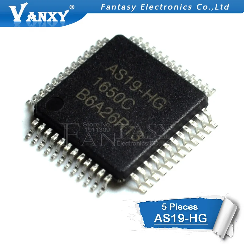 

5PCS AS19-HG QFP48 AS19 QFP AS19-H1G QFP-48