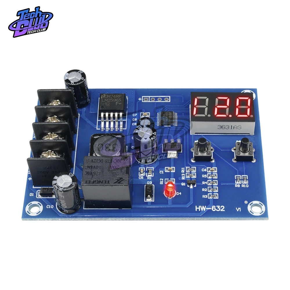 XH-M603 12-24V Charging Control Module Digital LED Display Storage Lithium Battery Charger Switch Protection Board | Инструменты