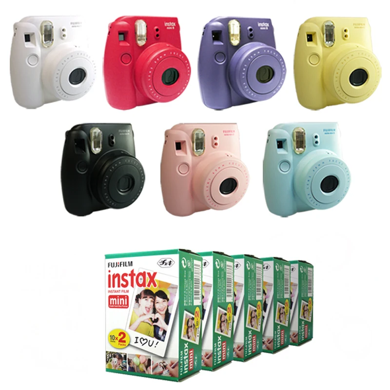 Fuji Fujifilm Instax Mini 8 мгновенная камера черный белый розовый синий малиновый