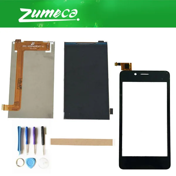 

High Quality For Fly FS458 Stratus 7 LCD Display Screen+ Touch Screen Digitizer Replacement Part Black Color With Tape&Tool