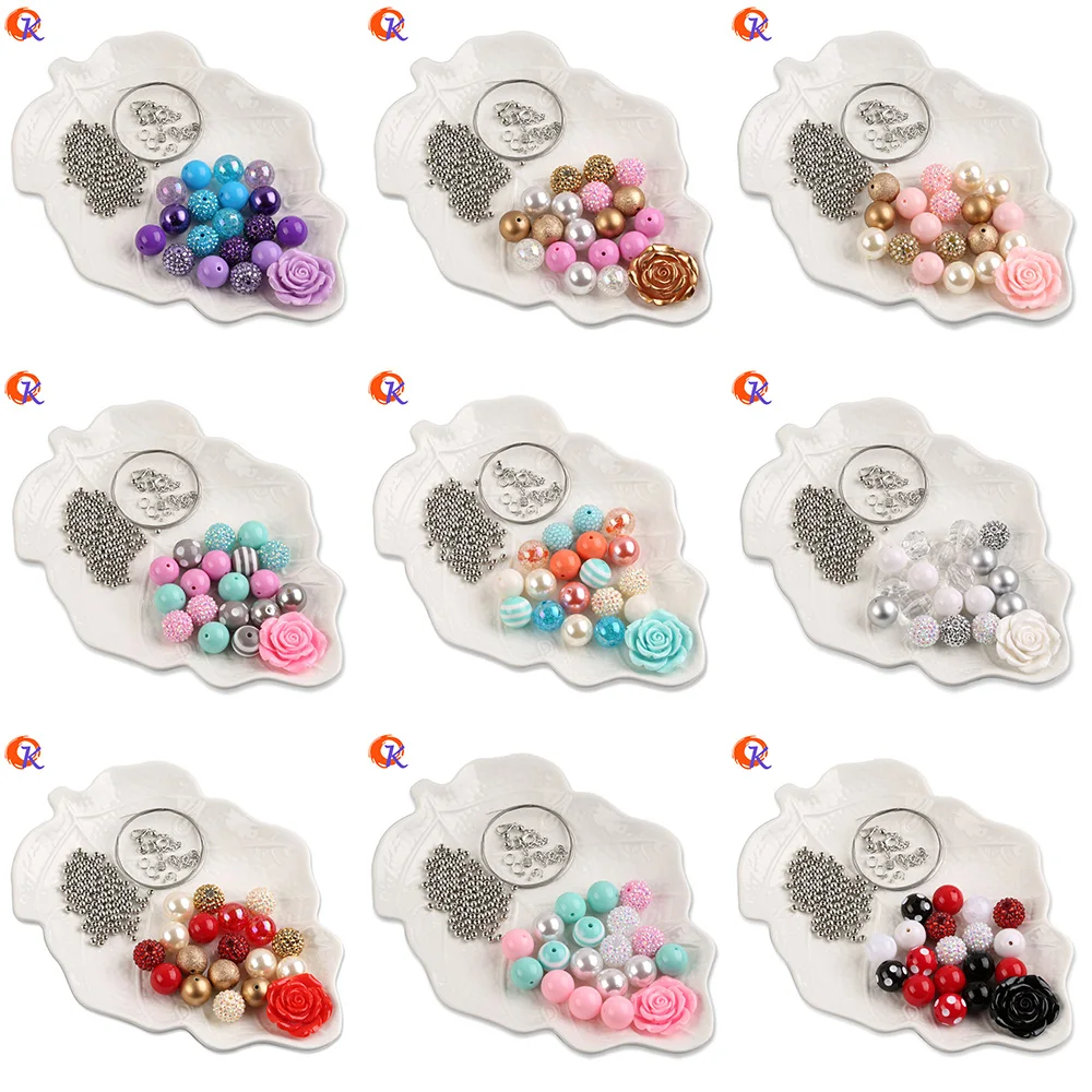 

Cordial Design 20MM Pastel Flower Strips Imitation Pearl Chunky Bubble Loose Acrylic Bead Kit Sets For Kids Necklace DIY Jewelry