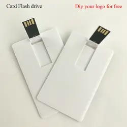 Белый Кредитная карта usb-накопители пользовательские фото печать логотипа компании фото подарок 4-32 GB usb 2,0 flash Флеш накопитель (более 10 шт