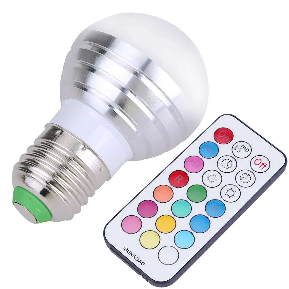 

RGBW 5W E27 LED Indoor Bulb Mini Dimmable Spot RGB Reading Lamp with Remote Controller for home furnishing, library, school