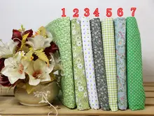 Customized 150cm width green tartan dot flower Chiffon satin silk cotton gauze Cloth Fabric Shirt coat