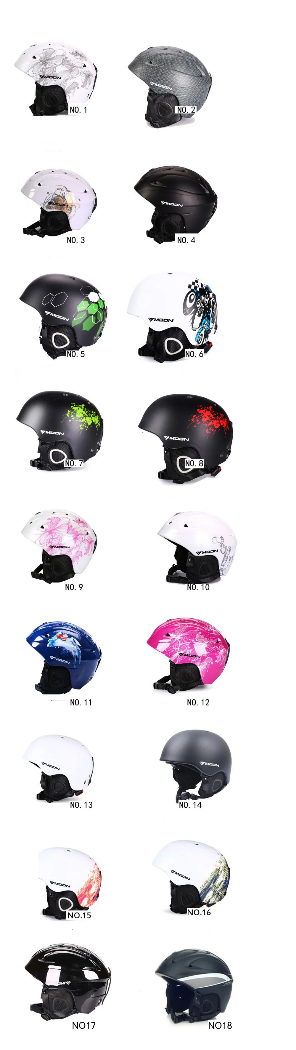 Дешевые Продажи бренд скейтборд лыжный сноуборд шлем интегрально-Формованный Сверхлегкий дышащий MOON лыжный шлем CE сертификация