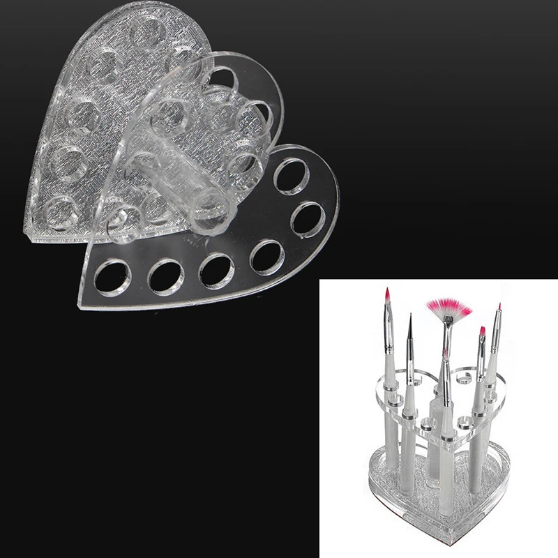 

Makeup Cosmetic Holder Showing Shelf Clear Nail Polish Shelf Acrylic Clear Cosmetic Varnish Display Heart Stand M03232