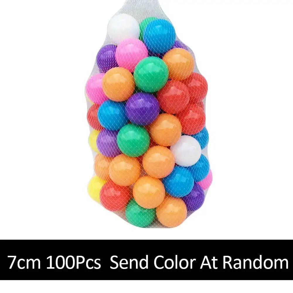 7CM100PCS Colorful Ball Soft Plastic Ocean Balls Bal Funny Baby Kid Swim Pit Toy Water Pool Toys For Children Ocean Wave Ball - Цвет: WJ3356A