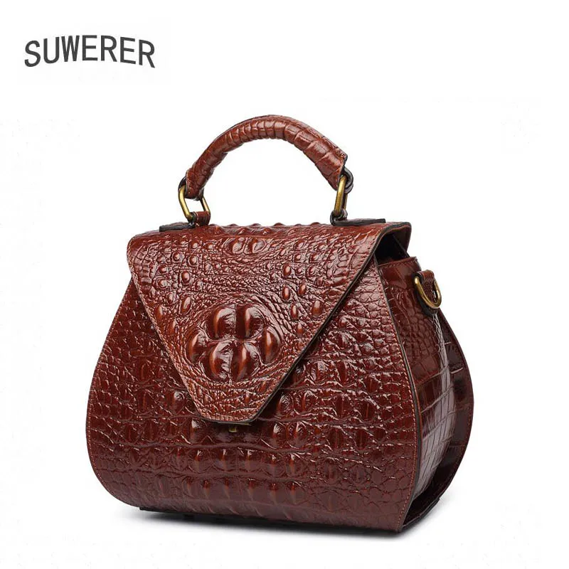 Couverture Alligator Sac Sacs Femmes brown Véritable Nouvelle Totes Polyvalent Cuir Cuirs En Luxe À Red Main Polyester De Designer Souple wIE1ZSEq
