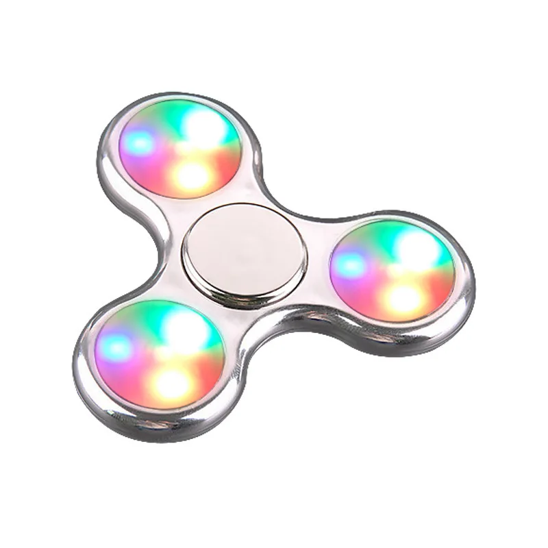 Fidget do DIODO EMISSOR de Luz Dedo EDC Mão de Plástico Spinner Spinner Para Alívio Do Autismo e TDAH Foco Roda de Ansiedade E Estresse Brinquedos Presente