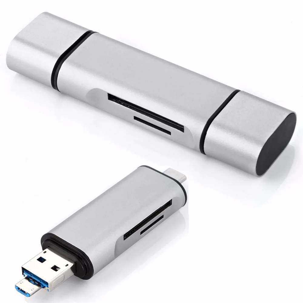 USB3.1 type-C концентратор адаптер USB 2,0 Micro USB 2 слот TF SD кардридер OTG карта 5в1 все в одном мульти-функция для планшета мобильного телефона