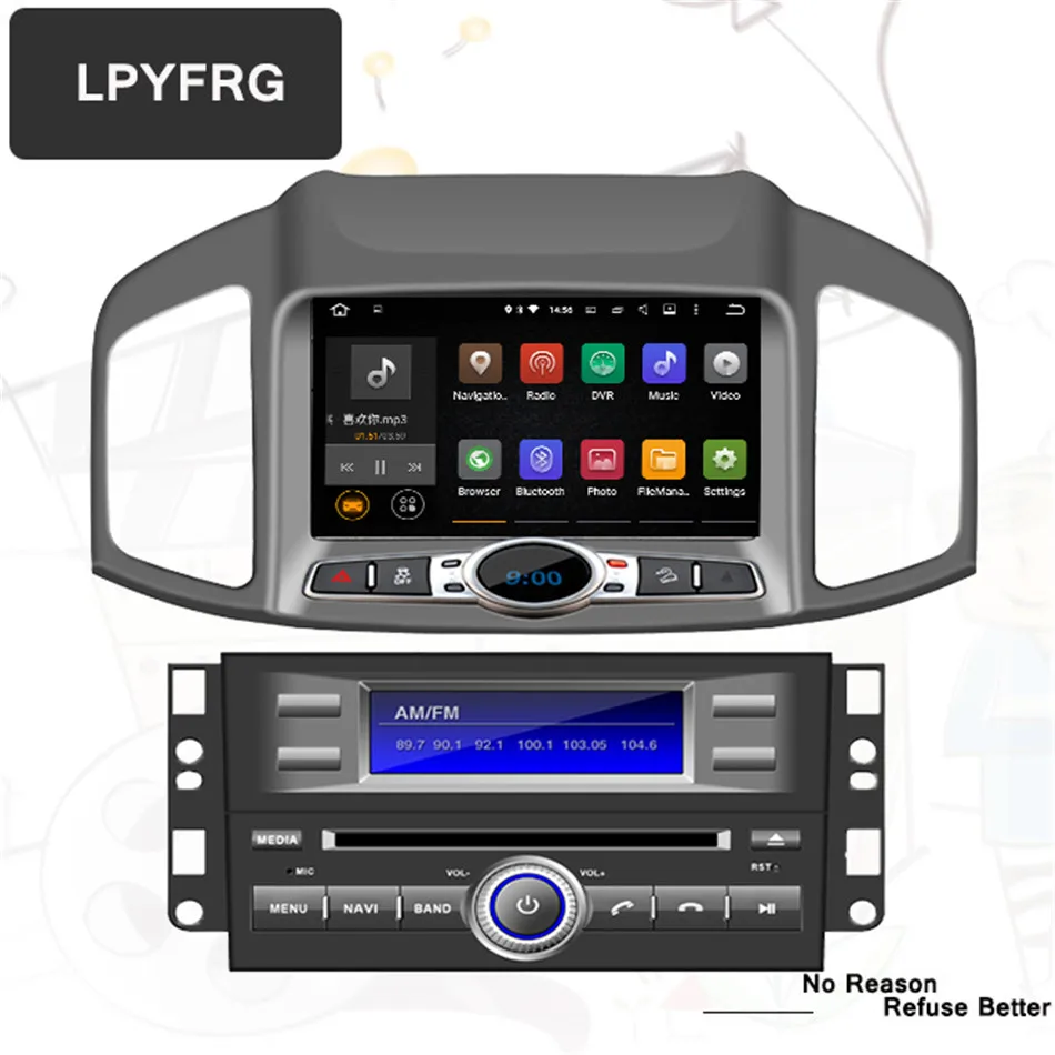 Best 4G RAM Android 9.0 Car DVD Stereo For Chevrolet Captiva Epica 2012 2013 2014 2015 Auto Radio GPS Navigation Multimedia headunit 3
