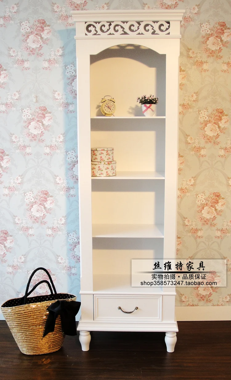 European white garden bar carved wood bookcase sto.