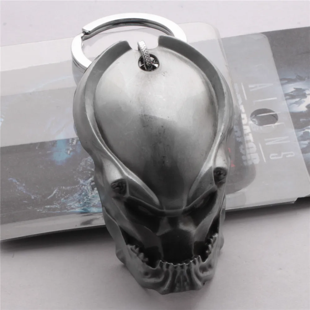 

Movie Alien Predator cos key chain mask model fashion personality novelty pendant alloy Keychain Jewelry Chaveiros Llaveros gift