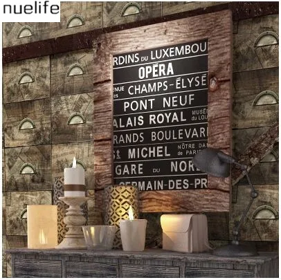 

0.53x10m Retro Nostalgic Old Antique Wallpaper Winery Bar KTV Cafe Art living room Decoration Antique Shop Wallpapers