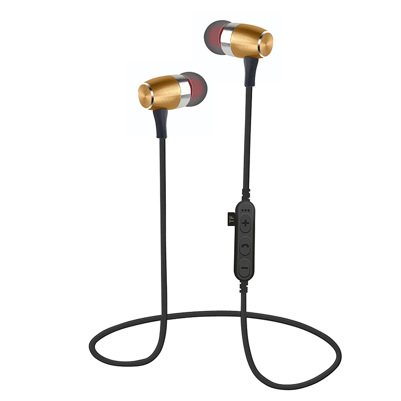 LWHWZT T16 Bluetooth 5 0 Headphones Sport Magnetic Headset Music TF Card Slot Earbuds Wireless Handsfree Mic Earphone for phone