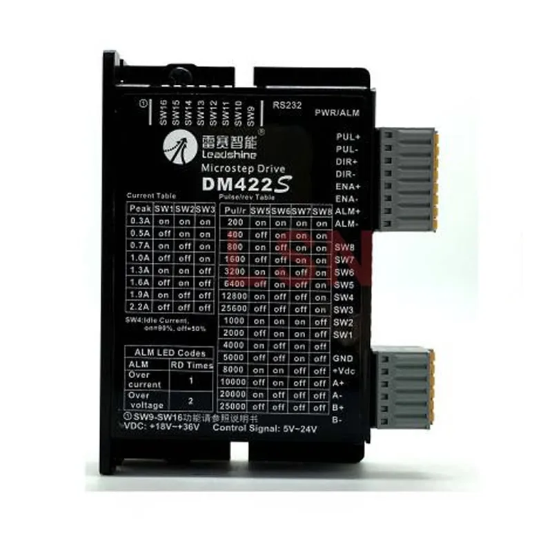 Оригинальный leadshine DM422S 2 фазы обновленная версия цифровой DC18-36V шаговый драйвер