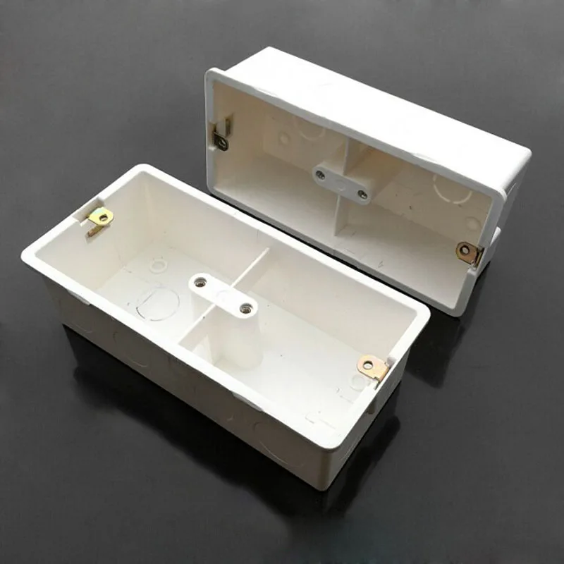 10pcs 86 Universal Junction Box Concealed Double Blocking Fuel