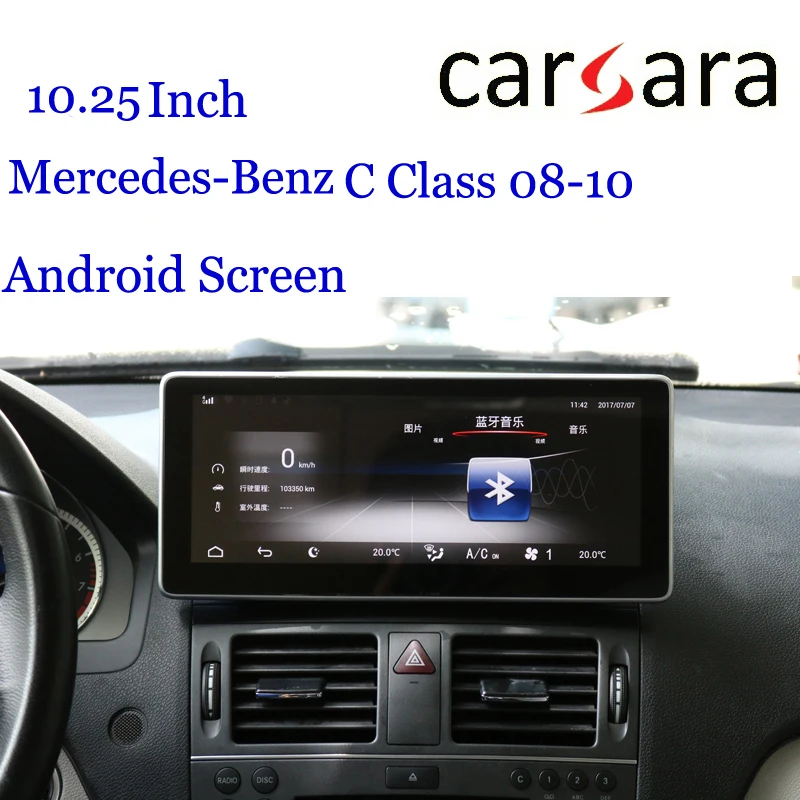 Android Dashboard радио для Merce des Ben z C Class W204 07-10 сменный планшет навигатор 10,2" дисплей 2G ram wifi BT экран