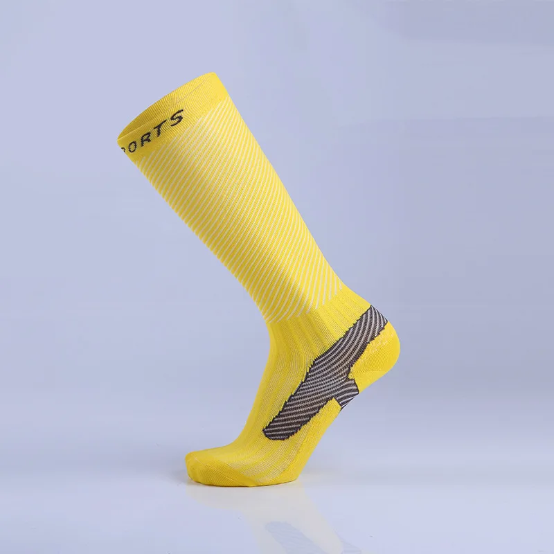 

Adult Sport Socks nylon Comfortable Football Team Compressed professional running socks Outdoor sports compression socks Thin