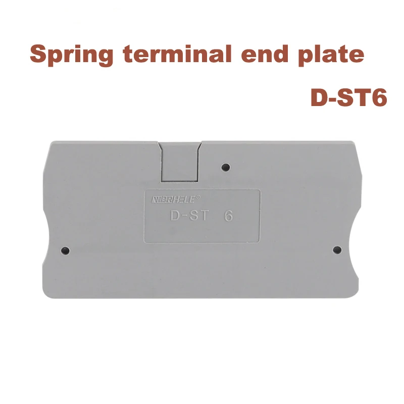 30/50/100Pcs Spring Terminal Block End Stopper Plate D-ST6 Universal Morsettiera ST6 Baffle Side Seal Spacer Cover | Обустройство