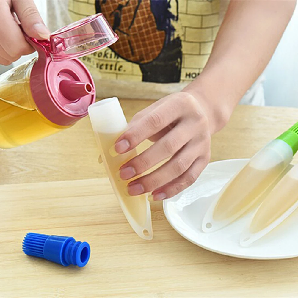 1 pc Silicone Oil Brush Baking Brushes Liquid Oil Pen Cake Butter Bread Pastry Brush BBQ Utensil Safety Basting Brush