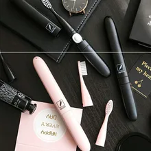 Электрическая зубная щетка для взрослых батарея зубная щетка щетки Dupont головка 2 цвета дорожная зубная щетка