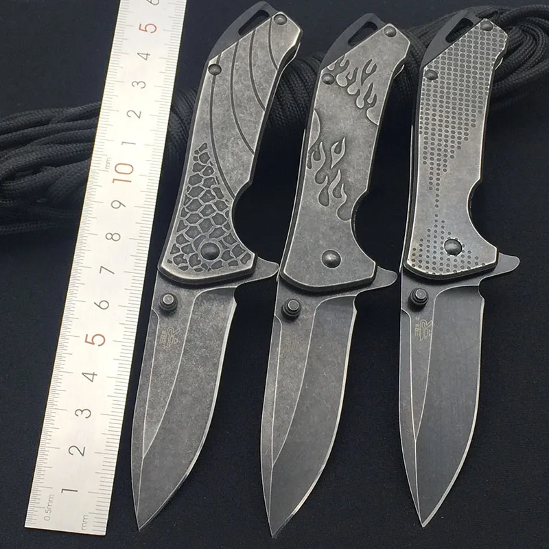 

Sanremu 7089 LUY Folding Knife 12C27 Blade Stainless Steel Handle Outdoor Camping Hunting Survival Cutting EDC Pocket Knives