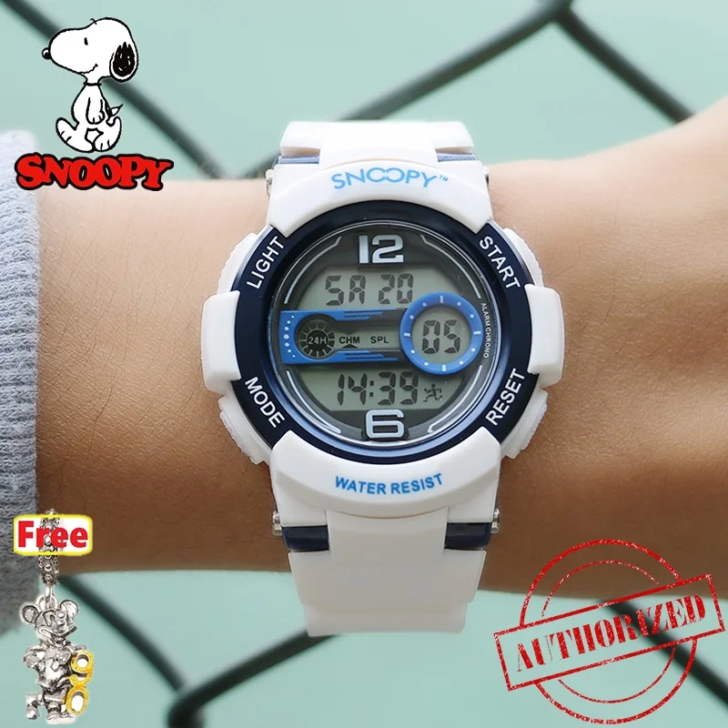 

snoopy 50m Waterproof Children Watch Boys Girls LED Digital Sports Watches Plastic Alarm Date Casual Watch Select Gift for kids