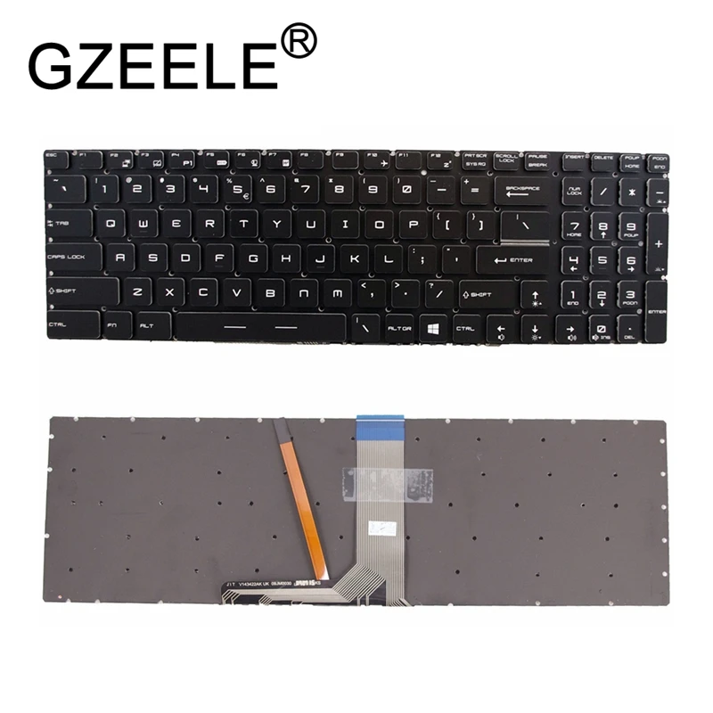 

GZEELE new for MSI Steel GS63VR WS60 GS70 2OD 2PE 2PC Keyboard Colorful Backlit US