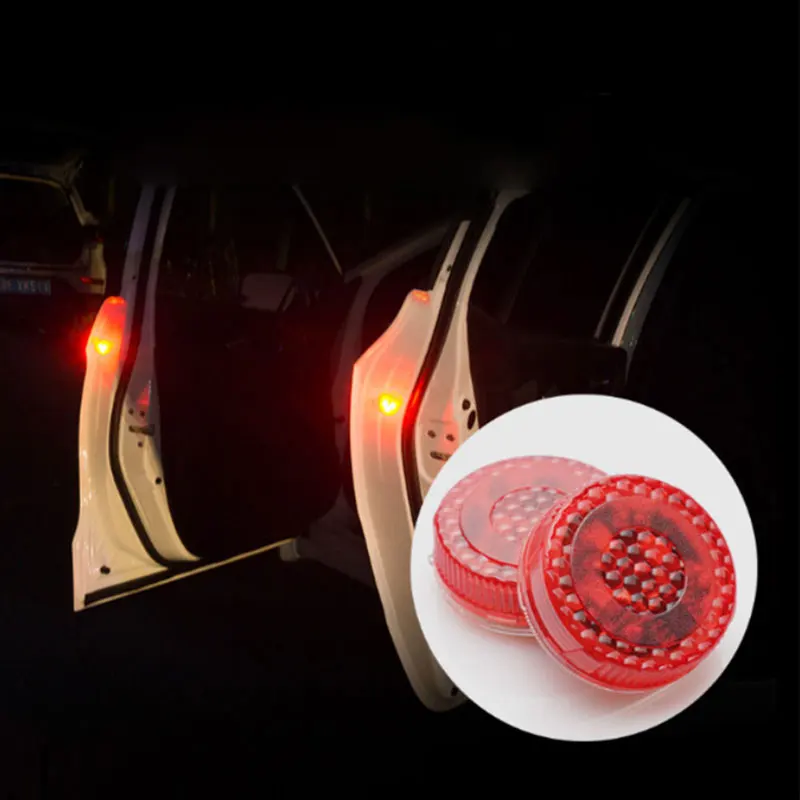 

2pcs 5 LED Magnetic Wireless Car Openning Door Warning Flash Lamp Safety Indication Anti-Collision signal light parking lamps