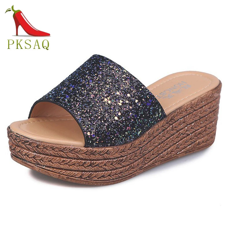 

Sandals Women Wedges Shoes Pumps High Heels Sandals Summer 2019 Flip Flop Chaussures Femme Platform Sandals Sandalia Feminina
