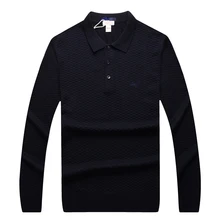 TACE& SHARK свитер мужской Стиль Осень комфорт Повседневный сплошной цвет крест накрест дизайн мужской одежды