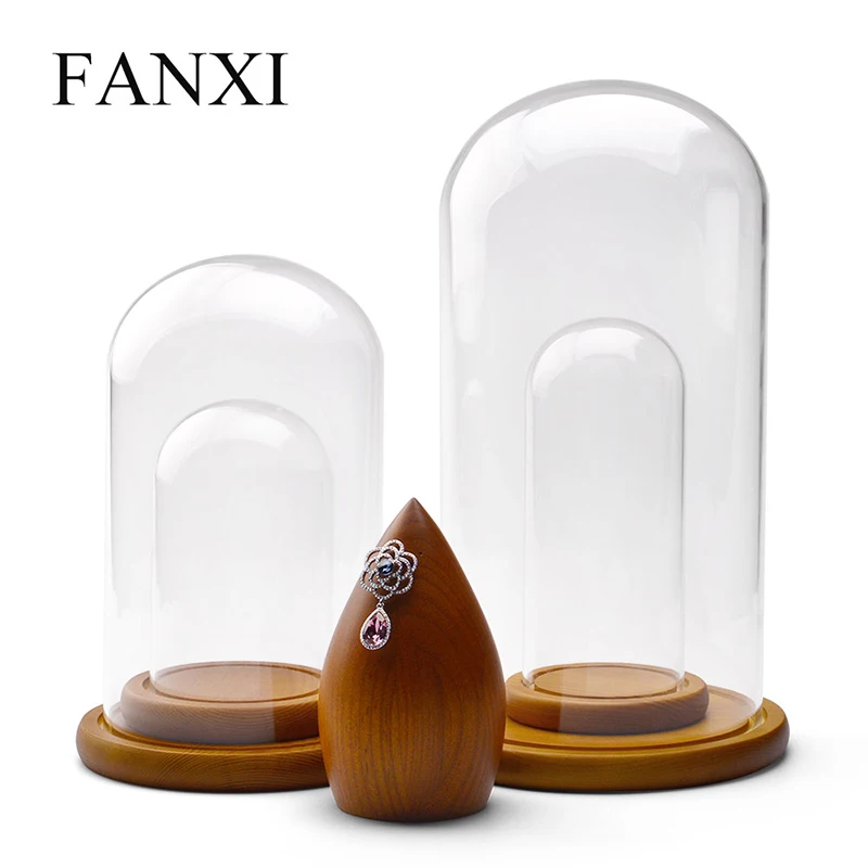 FANXI модные ювелирные изделия стеклянный пылезащитный чехол прозрачный ожерелье