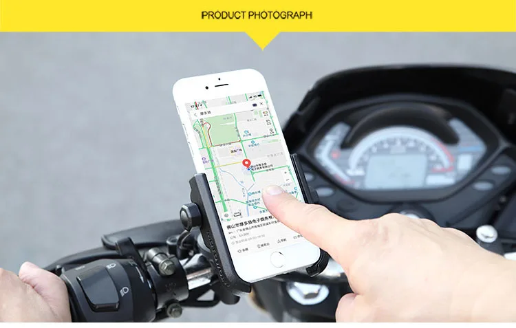 Мотоциклетный держатель для телефона с поддержкой руля заднего вида, байкерское крепление на 360 градусов, подставка для iPhone 8 7 6s Plus, Xiaomi, gps