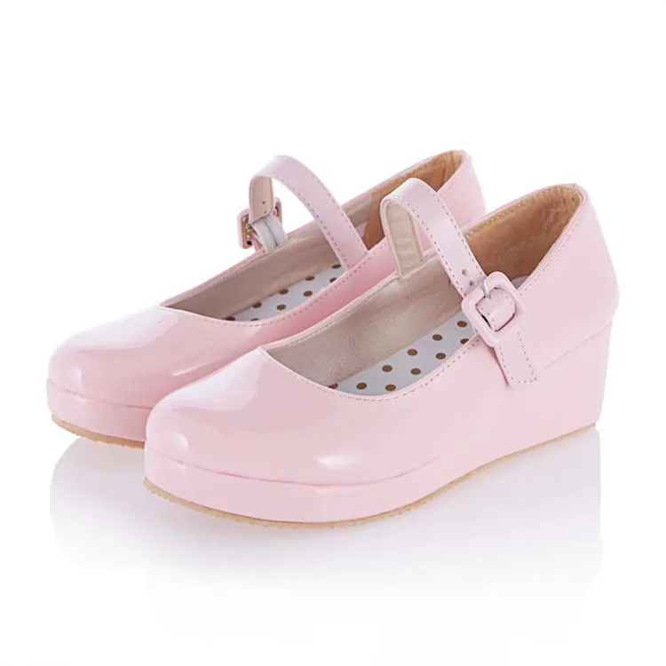 Nanami Chiaki Cosplay Shoes Anime Danganronpa Lolita Sweet Lady wedge