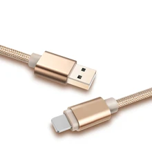 2.4A MFi Certified 8pin Braided USB Data Sync Charging Charger Cable for iPhone 6 6S iPhone 7 Plus 5 5S iPad Mobile phone Cables