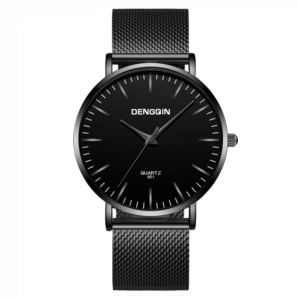 

2019 New DENGQIN Men Fashion Military Stainless Steel Analog Date Sport Quartz Wrist Watch #NE1210