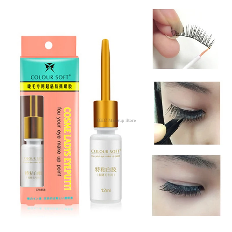 Eyelash Glue Extension Lash Lift Adhesive Transparent Invisibility Double Eyelid Glue Long