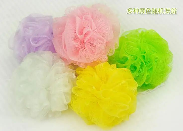 1/шт специальное предложение Loofah Цветочные Бомбочки для ванны Чистящая сетка для душа стирка нейлон случайный цвет